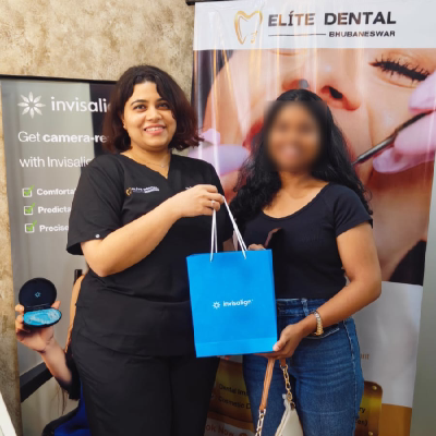 Invisalign smile transformation at Elite Dental Clinic Bhubaneswar